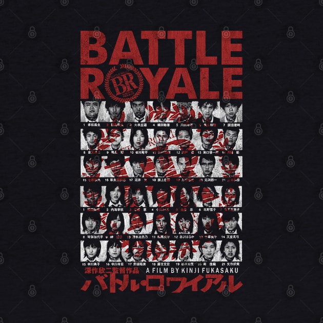 Battle Royale, DISTRESSED, Cult Classic, Manga by StayTruePonyboy